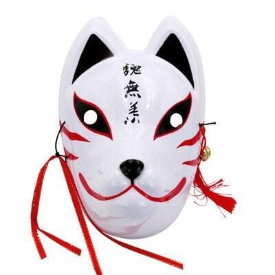 Le Renard Roux 14 Full Face Hand-Painted Naruto Hatake Kakashi Anbu Red Japanese Kitsune Cosplay Fox Masks Halloween Cartoon Character Costumese