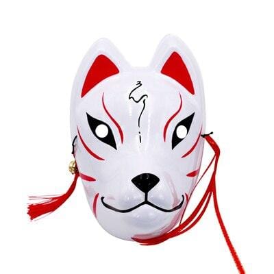 Le Renard Roux 4 Full Face Hand-Painted Naruto Hatake Kakashi Anbu Red Japanese Kitsune Cosplay Fox Masks Halloween Cartoon Character Costumesi