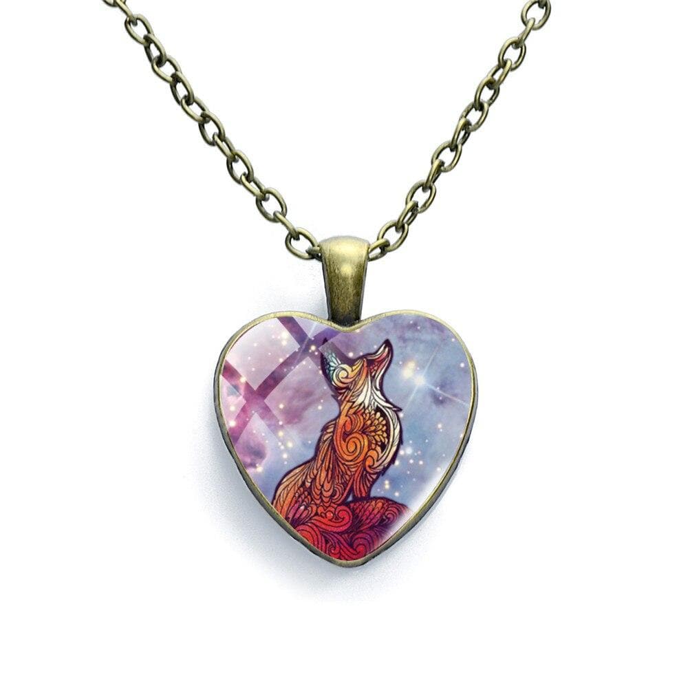 Le Renard Roux Style 8 Renard Collier Pour Enfant