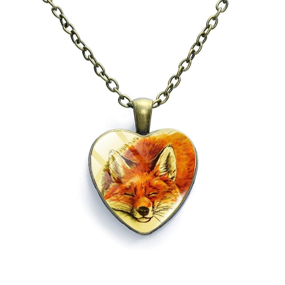 Le Renard Roux Style 9 Renard Collier Pour Enfant