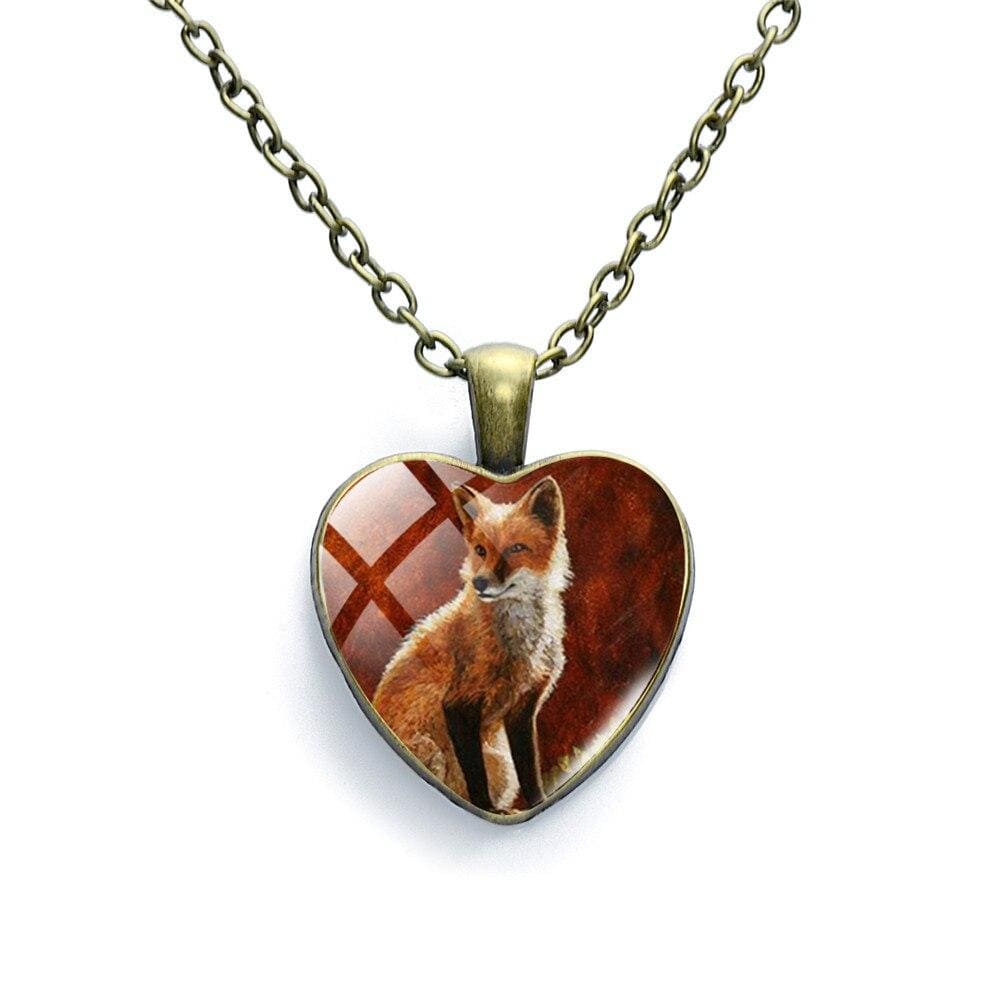 Le Renard Roux Style 5 Renard Collier Pour Enfant