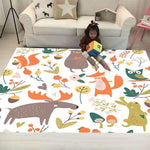 Le Renard Roux 90CMx120CM Tapis Chambre Bébé Renard